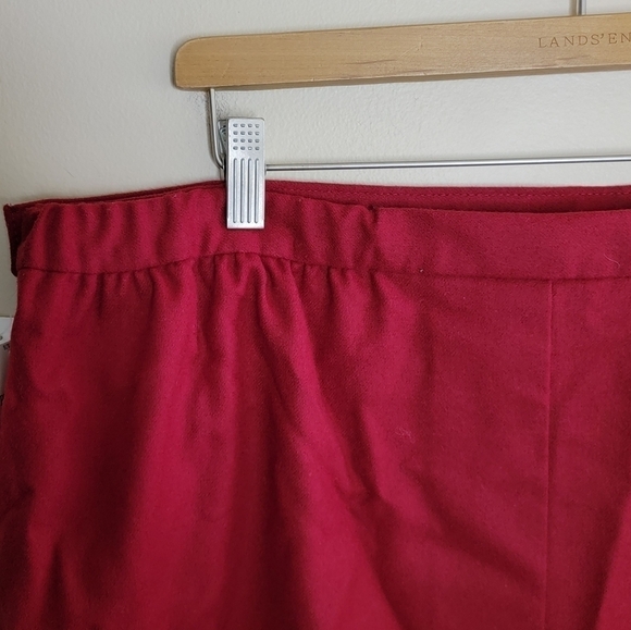 Vintage NWT Pendleton | Red Wool Pencil Skirt Size 20W - Picture 3 of 8